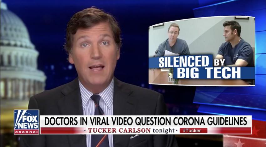 Tucker Carlson: Big Tech censors dissent over coronavirus lockdowns